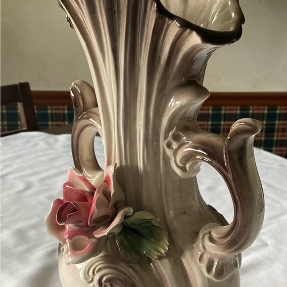 Beautiful Vintage Capodimonte Large Two Handled Italian Porcelain Vase Urn - Picture 7 of 10